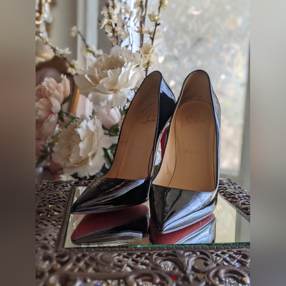Christian Louboutin 37 so Kate black patent leather 120mm - Picture 3 of 9